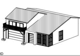 Architectural elevation — the structural set built from.