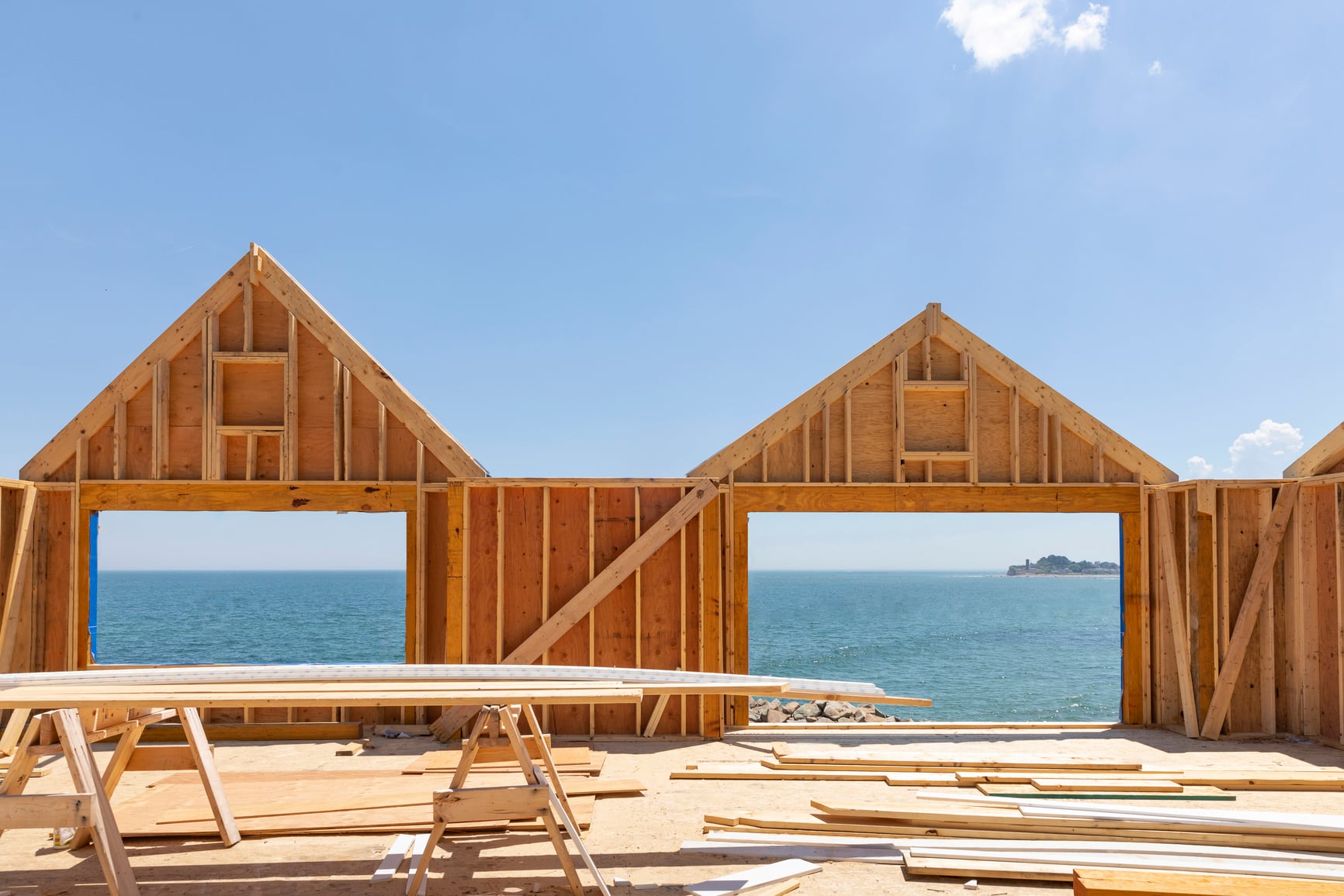 Coastal home framing